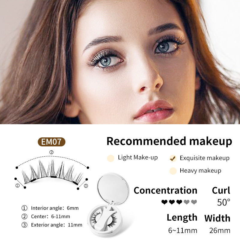 Magnetic False Eyelashes Set with Applicator